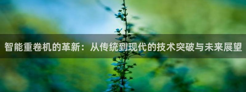 顺盈娱乐主管杂判官333OO：智能重卷机的革新：从传统到现代
